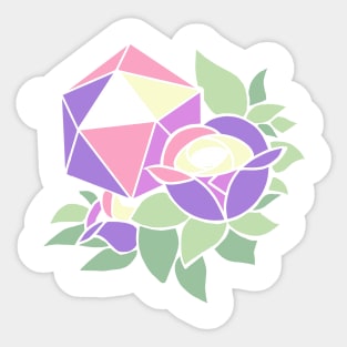 Pretty Poly Rose Genderfae Pride Sticker